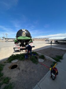 Septic Tank Pumping at Rodriguez Plastics on Valley Chile Rd, Vinton, TX